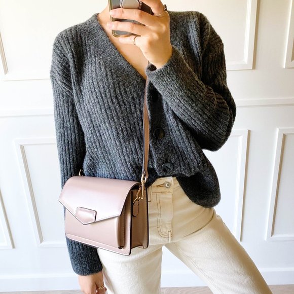 The Bobbi Leather Small Crossbody Bag - Pink - Picture 6 of 16